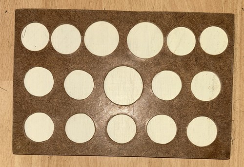 Wooden coin display tray - coin,