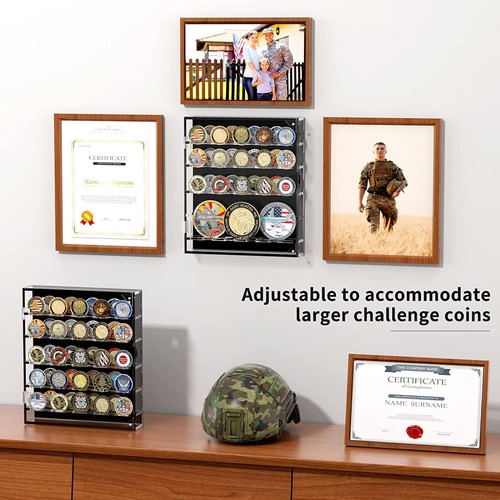 Challenge coin display rows - 5,
