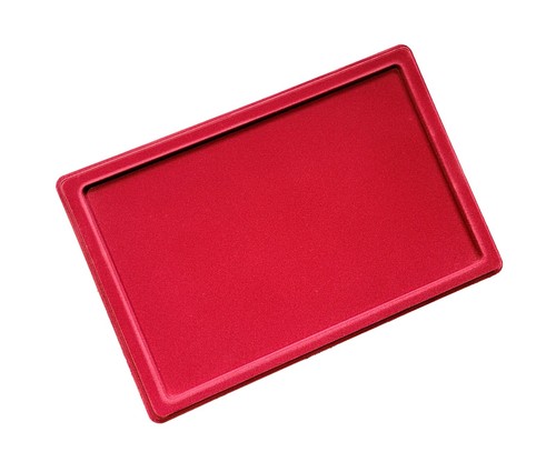 Red medal display tray with - red,