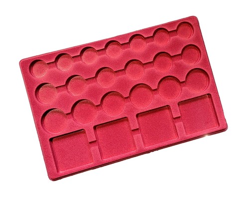 Red coin display - red, tray