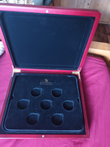 Wooden coin display case - wooden,