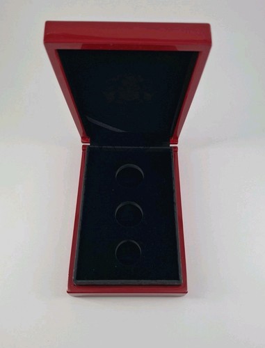 Guinea coin display - display, red