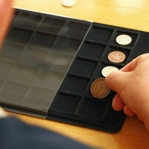 New black coin - black, tray