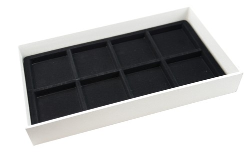 White wooden display - white,
