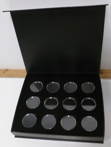 Empty black card coin - , display