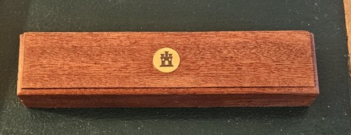 Mahogany coin display - mahogany,