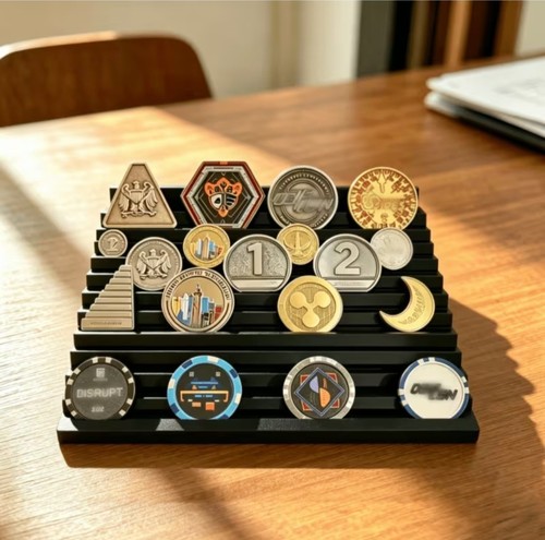 Coin display stand - stand, rack.