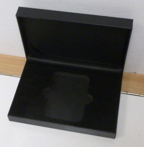 Black coin display box holds - coin,