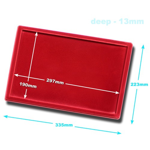 Red coin tray for display - for,