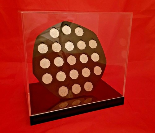 Pence acrylic coin display - acrylic,