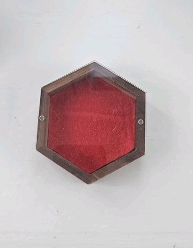 Lovely walnut display case - lovely,