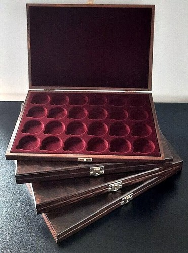 Wooden silver gold coin tray - wooden,